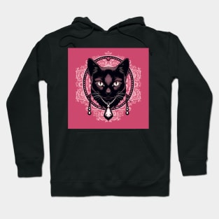 Black Crystal Cat Hoodie